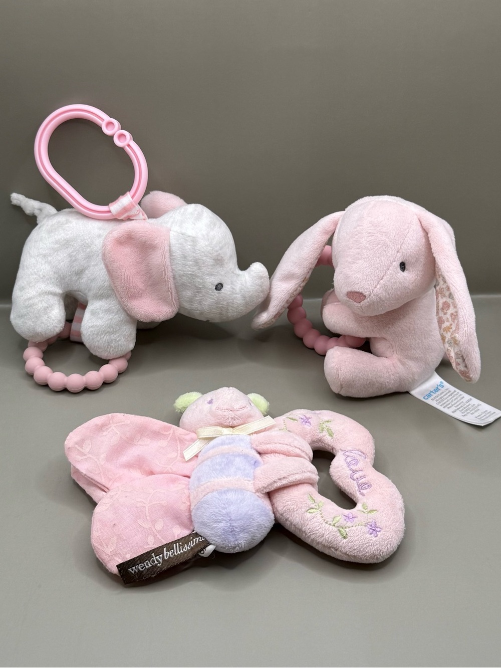 Baby Girl Sensory Learning Toys Lot Teether Soother Lovey Stuffed Animal